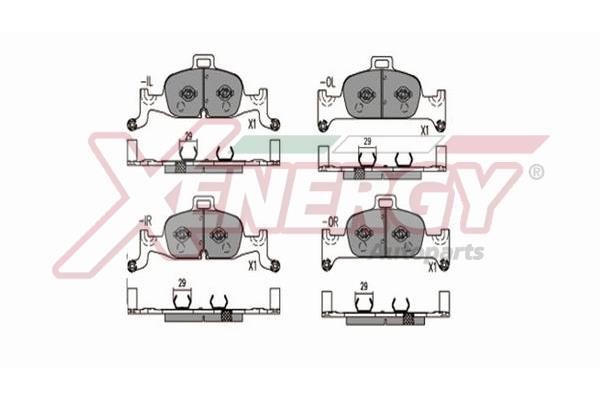 Xenergy X41387 Klocki hamulcowe, zestaw X41387: Dobra cena w Polsce na 2407.PL - Kup Teraz!