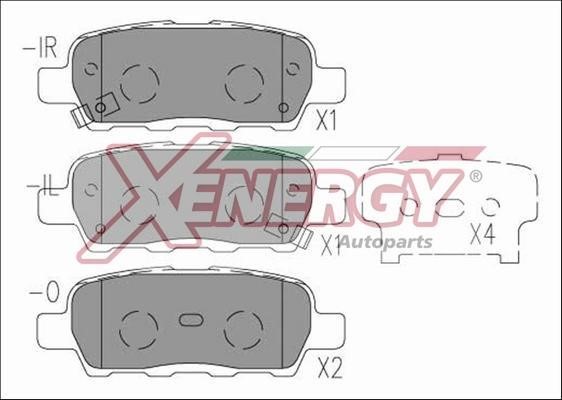 Xenergy X40987 Brake Pad Set, disc brake X40987: Buy near me in Poland at 2407.PL - Good price!