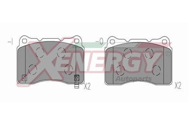 Xenergy X41317 Brake Pad Set, disc brake X41317: Buy near me in Poland at 2407.PL - Good price!