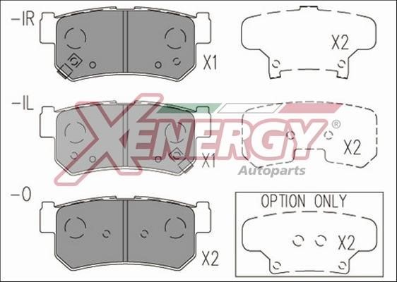 Xenergy X41235 Brake Pad Set, disc brake X41235: Buy near me in Poland at 2407.PL - Good price!