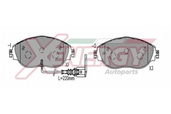 Xenergy X41345 Brake Pad Set, disc brake X41345: Buy near me in Poland at 2407.PL - Good price!