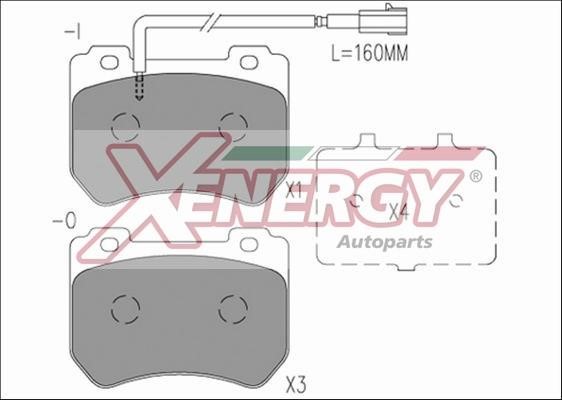 Xenergy X41241 Brake Pad Set, disc brake X41241: Buy near me in Poland at 2407.PL - Good price!