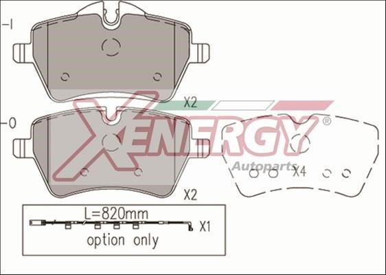 Xenergy X41189 Brake Pad Set, disc brake X41189: Buy near me in Poland at 2407.PL - Good price!
