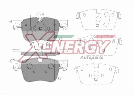 Xenergy X41282 Brake Pad Set, disc brake X41282: Buy near me in Poland at 2407.PL - Good price!