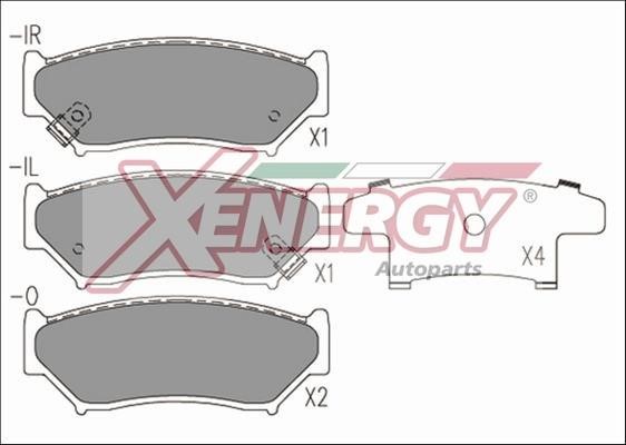 Xenergy X40585 Гальмівні колодки, комплект X40585: Приваблива ціна - Купити у Польщі на 2407.PL!