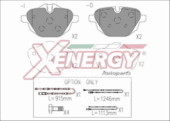 Xenergy X41242 Scheibenbremsbeläge, Set X41242: Kaufen Sie zu einem guten Preis in Polen bei 2407.PL!