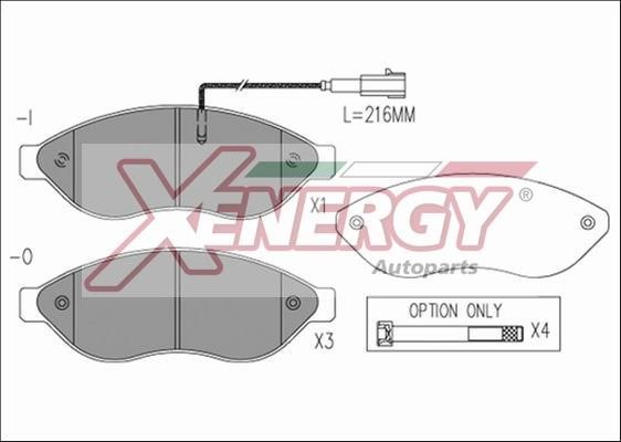 Xenergy X41190 Гальмівні колодки, комплект X41190: Приваблива ціна - Купити у Польщі на 2407.PL!