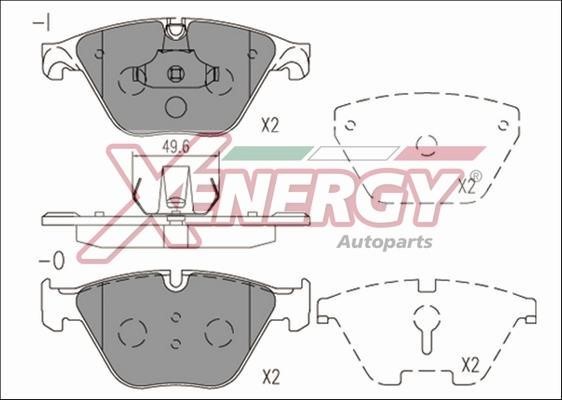Xenergy X41232 Brake Pad Set, disc brake X41232: Buy near me in Poland at 2407.PL - Good price!