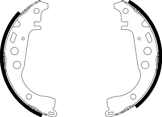Nisshinbo NS1008 Brake shoe set NS1008: Buy near me at 2407.PL in Poland at an Affordable price!