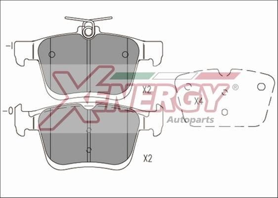 Xenergy X41162 Brake Pad Set, disc brake X41162: Buy near me in Poland at 2407.PL - Good price!