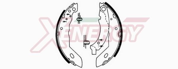 Xenergy X50169 Brake shoe set X50169: Buy near me at 2407.PL in Poland at an Affordable price!