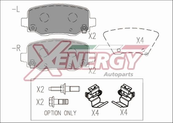 Xenergy X41176 Brake Pad Set, disc brake X41176: Buy near me in Poland at 2407.PL - Good price!