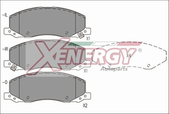 Xenergy X41247 Brake Pad Set, disc brake X41247: Buy near me in Poland at 2407.PL - Good price!