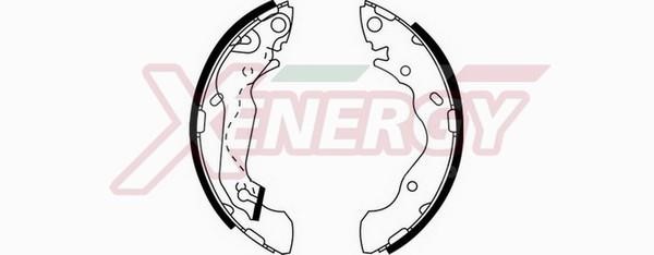 Xenergy X50363 Brake shoe set X50363: Buy near me at 2407.PL in Poland at an Affordable price!