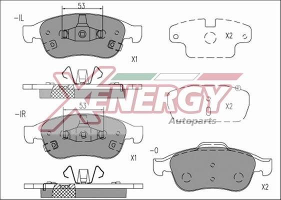 Xenergy X41174 Brake Pad Set, disc brake X41174: Buy near me in Poland at 2407.PL - Good price!