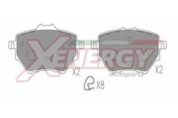 Xenergy X41336 Brake Pad Set, disc brake X41336: Buy near me in Poland at 2407.PL - Good price!