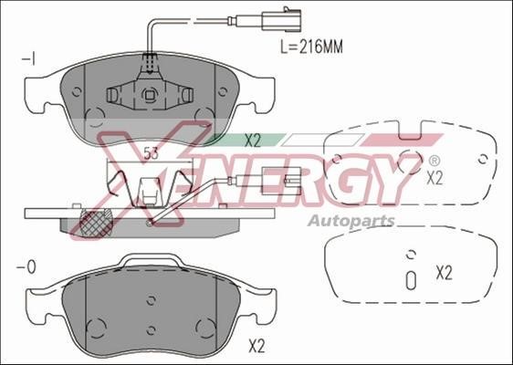 Xenergy X41182 Brake Pad Set, disc brake X41182: Buy near me in Poland at 2407.PL - Good price!