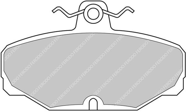 Ferodo FCP408R Гальмівні колодки, комплект FCP408R: Приваблива ціна - Купити у Польщі на 2407.PL!