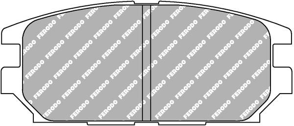 Ferodo FCP1280H Тормозные колодки дисковые FERODO DS2500, комплект FCP1280H: Отличная цена - Купить в Польше на 2407.PL!