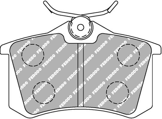 Ferodo FCP 541H Disc brake pads FERODO DS2500, set FCP541H: Buy near me at 2407.PL in Poland at an Affordable price!