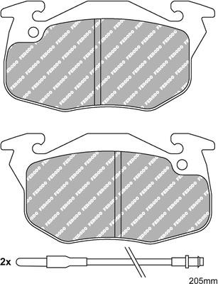 Ferodo FDS393 Brake Pad Set, disc brake FDS393: Buy near me at 2407.PL in Poland at an Affordable price!
