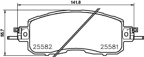 Nisshinbo NP2040 Brake Pad Set, disc brake NP2040: Buy near me in Poland at 2407.PL - Good price!