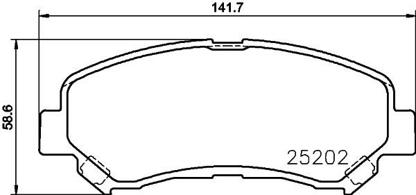Nisshinbo NP2048 Brake Pad Set, disc brake NP2048: Buy near me in Poland at 2407.PL - Good price!