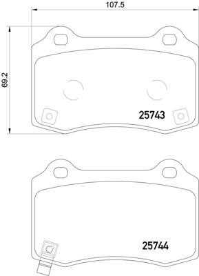 Nisshinbo NP6124 Brake Pad Set, disc brake NP6124: Buy near me in Poland at 2407.PL - Good price!