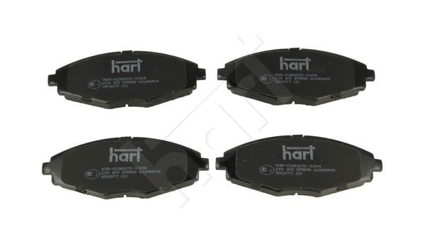 Hart 219 107 Тормозные колодки дисковые, комплект 219107: Отличная цена - Купить в Польше на 2407.PL!