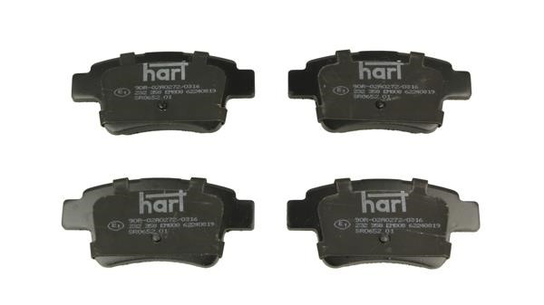 Hart 232 358 Brake Pad Set, disc brake 232358: Buy near me at 2407.PL in Poland at an Affordable price!