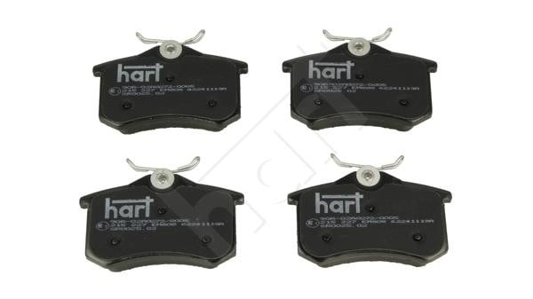 Hart 215 227 Rear disc brake pads, set 215227: Buy near me at 2407.PL in Poland at an Affordable price!