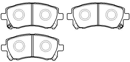 Hsb HP5044 Brake Pad Set, disc brake HP5044: Buy near me in Poland at 2407.PL - Good price!