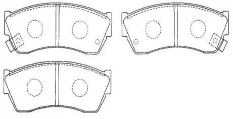 Hsb HP8444 Brake Pad Set, disc brake HP8444: Buy near me in Poland at 2407.PL - Good price!