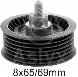 Aslyx AS-521051 Deflection/guide pulley, v-ribbed belt AS521051: Buy near me in Poland at 2407.PL - Good price!