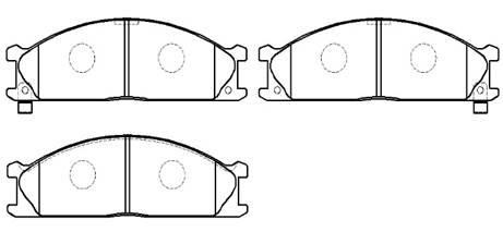 Hsb HP9058 Brake Pad Set, disc brake HP9058: Buy near me in Poland at 2407.PL - Good price!