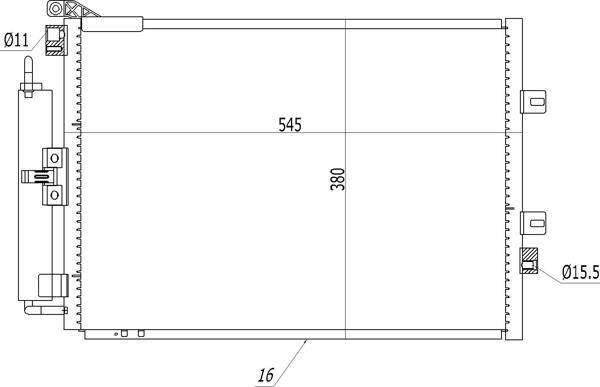 Hart 614 564 Condenser, air conditioning 614564: Buy near me at 2407.PL in Poland at an Affordable price!