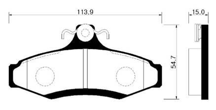 Hsb HP2007 Brake Pad Set, disc brake HP2007: Buy near me in Poland at 2407.PL - Good price!