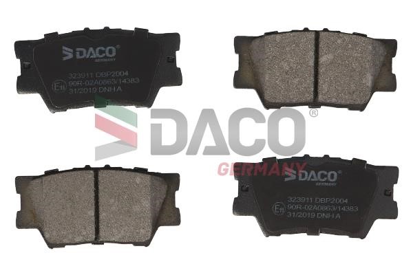 Daco 323911 Тормозные колодки дисковые, комплект 323911: Отличная цена - Купить в Польше на 2407.PL!