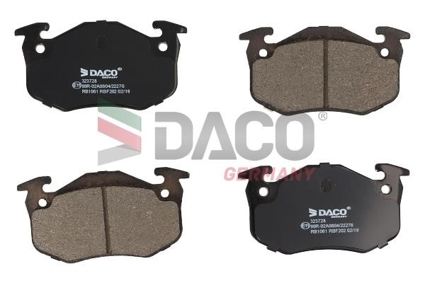 Daco 323728 Brake Pad Set, disc brake 323728: Buy near me in Poland at 2407.PL - Good price!