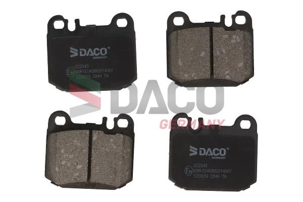 Daco 322343 Тормозные колодки дисковые, комплект 322343: Отличная цена - Купить в Польше на 2407.PL!