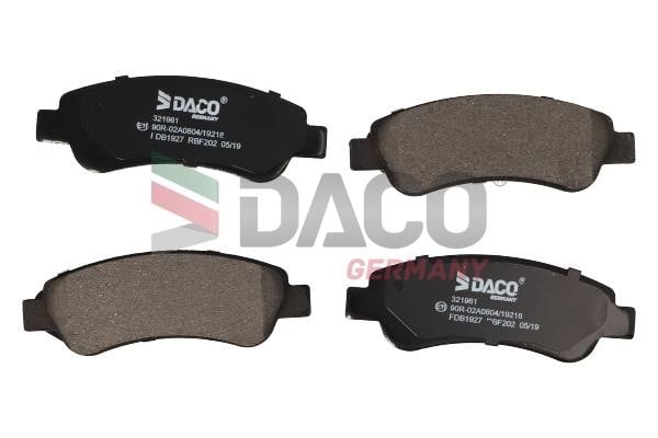 Daco 321961 Тормозные колодки дисковые, комплект 321961: Отличная цена - Купить в Польше на 2407.PL!