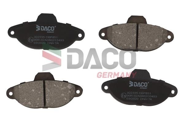 Daco 322335 Brake Pad Set, disc brake 322335: Buy near me in Poland at 2407.PL - Good price!