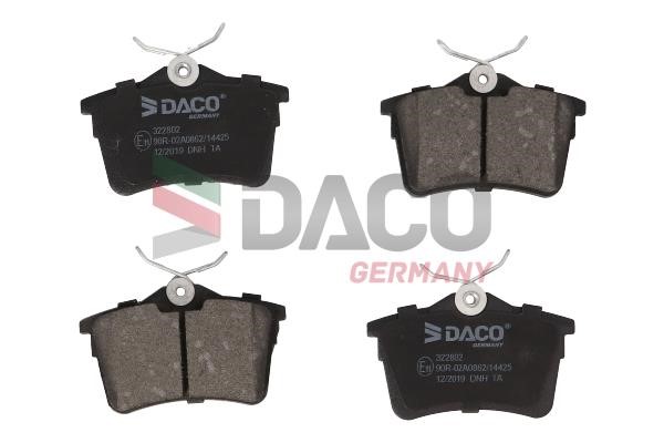 Daco 322802 Brake Pad Set, disc brake 322802: Buy near me in Poland at 2407.PL - Good price!