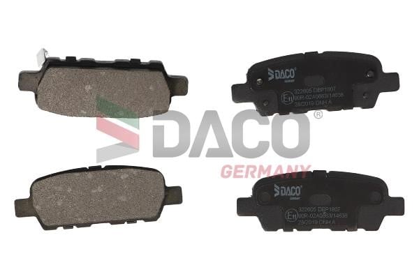 Daco 322605 Brake Pad Set, disc brake 322605: Buy near me in Poland at 2407.PL - Good price!