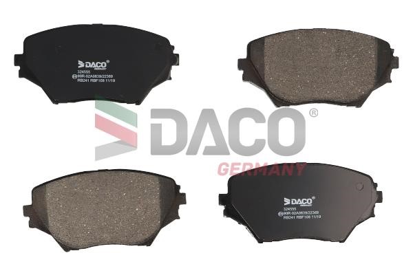 Daco 324555 Brake Pad Set, disc brake 324555: Buy near me in Poland at 2407.PL - Good price!