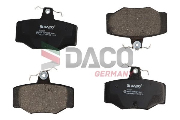 Daco 322221 Тормозные колодки дисковые, комплект 322221: Отличная цена - Купить в Польше на 2407.PL!