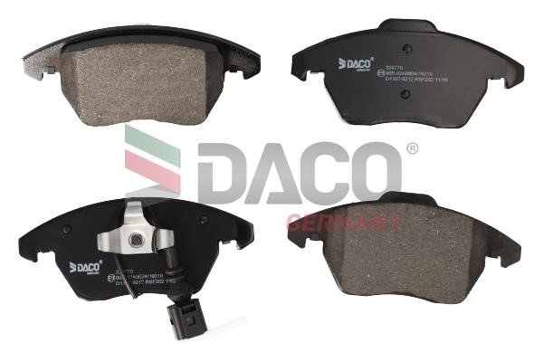 Daco 324770 Brake Pad Set, disc brake 324770: Buy near me in Poland at 2407.PL - Good price!