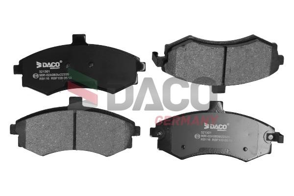 Daco 321301 Brake Pad Set, disc brake 321301: Buy near me in Poland at 2407.PL - Good price!
