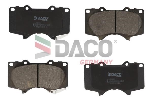 Daco 324569 Brake Pad Set, disc brake 324569: Buy near me in Poland at 2407.PL - Good price!