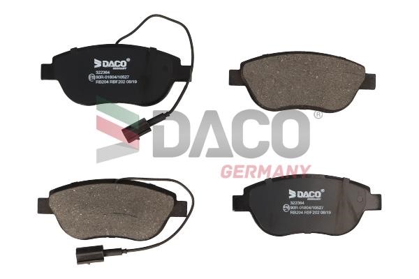 Daco 322364 Brake Pad Set, disc brake 322364: Buy near me in Poland at 2407.PL - Good price!